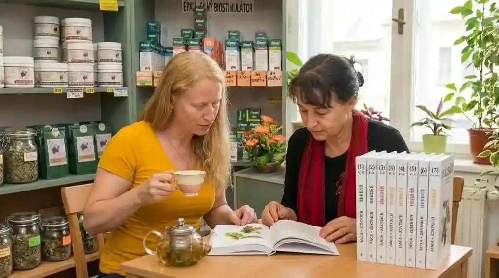 Bylinářka Iveta se učí s bylinářkou Hankou